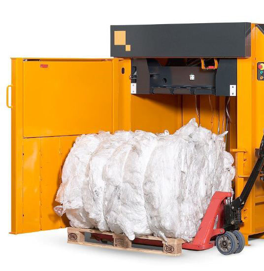 Cardboard Baler Press Strapping